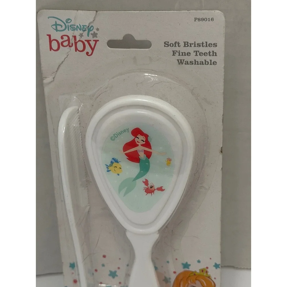 Disney Baby Princess Ariel Brush and Comb Set Little Mermaid White P89016